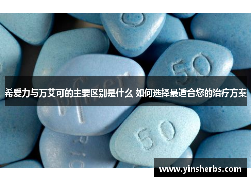 希爱力与万艾可的主要区别是什么 如何选择最适合您的治疗方案